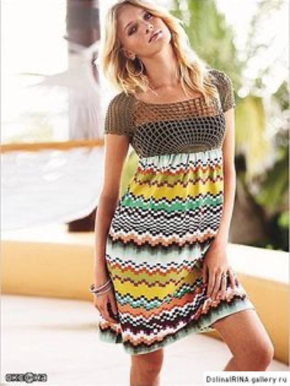 Moda International Y2k Crochet dress